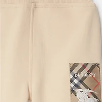 Check Label Cotton Jogging Pants in Calico | Burberry® Official