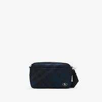 Slim Grid Crossbody Bag​ in Navy - Men | Burberry® Official