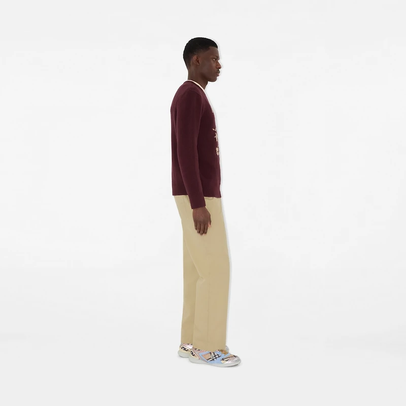 EKD Wool Cashmere Sweater in Box red - Men | Burberry® Official