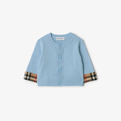 Cashmere Two-piece Baby Gift Set in Ice blue - Children | Burberry® Official