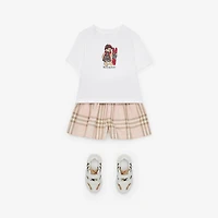Ski Bear Cotton T-shirt in White | Burberry® Official