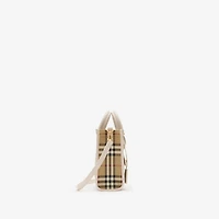 Mini Freya Tote in Vintage check/soap beige - Women, Cotton, Technical | Burberry® Official