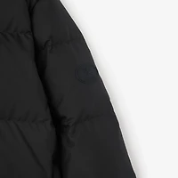 Check Trim Ambleside Puffer Jacket in Black - Women | Burberry® Official