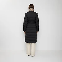 Long Nylon Hooded Puffer Coat in Black - Women | Burberry® Official