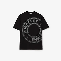 Logo Graphic Cotton T-shirt in Black - Men | Burberry® Official