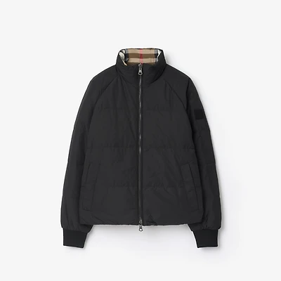 Reversible Nylon Puffer Jacket in Black - Women | Burberry® Official