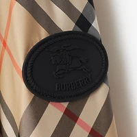 Check Lightweight Jacket in Sand - Women, Nylon | Burberry® Official