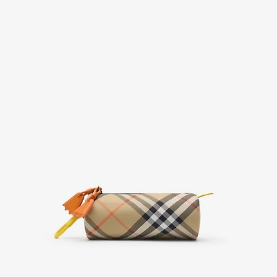 Duck Check Pencil Case in Sand beige - Children | Burberry® Official
