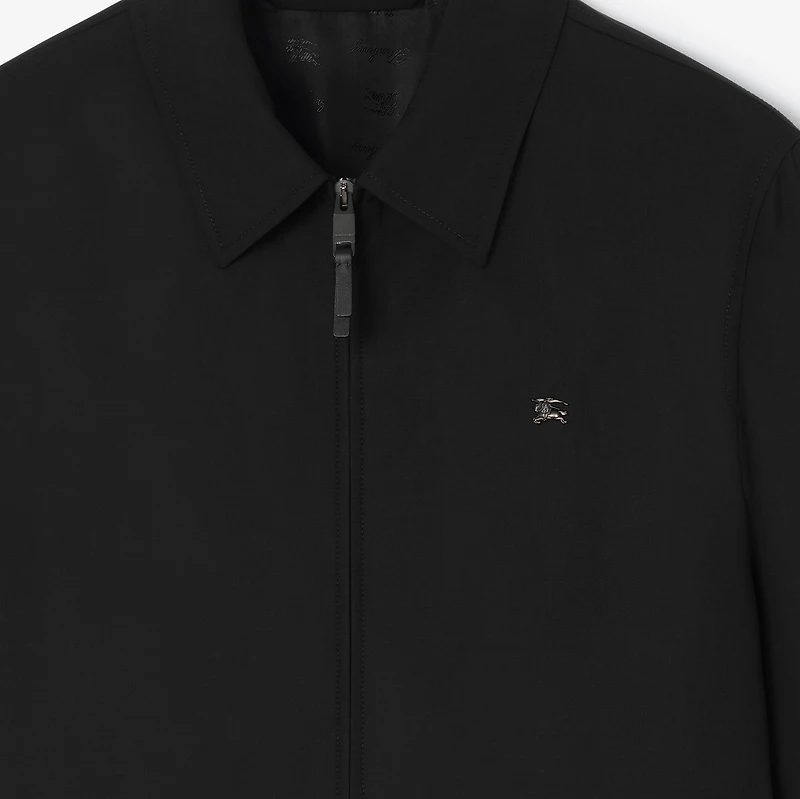 Wool Bloomsbury Track Jacket in Black - Men | Burberry® Official
