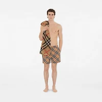 Check Cotton Towel in Sand | Burberry® Official