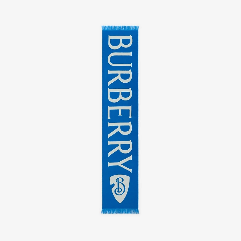 Logo Wool Scarf in Knight | Burberry® Official