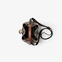 Mini TB Bucket Bag in Dark birch brown - Women | Burberry® Official