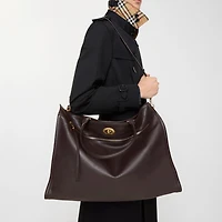 Extra Large Hampstead Tote in Peat brown - Men, Leather | Burberry® Official