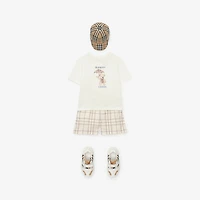 London Bear Cotton T-shirt in Chalk white | Burberry® Official