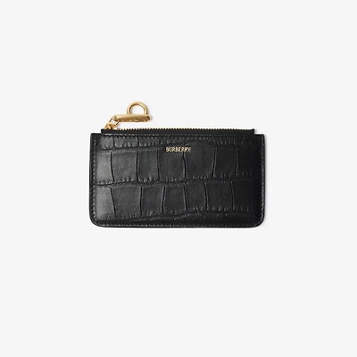 Rocking Horse Zip Card Case​ in Black - Women | Burberry® Official