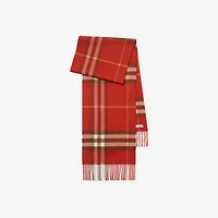 Check Cashmere Scarf in Roux | Burberry® Official