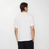 Gothic Logo Cotton T-shirt in Chalk white - Men | Burberry® Official