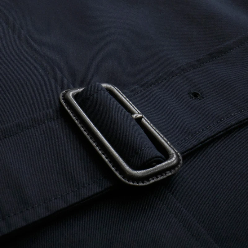 Mid-length Kensington Heritage Trench Coat in Coal blue - Women, Cotton Gabardine | Burberry® Official