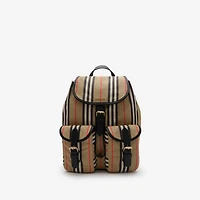 Icon Stripe Nylon Backpack in Archive beige - Women | Burberry® Official