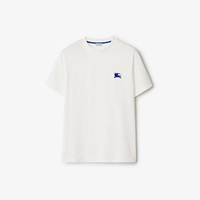 Cotton T-shirt in Salt white - Men | Burberry® Official