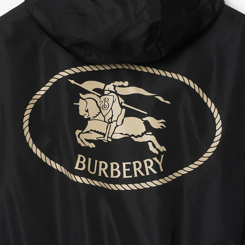 Knight Stamp Nylon Jacket in Black - Women | Burberry® Official