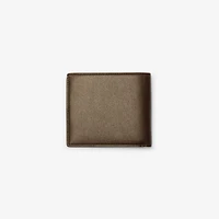 Pop Check Bifold Wallet in Sand beige - Men | Burberry® Official