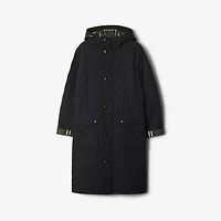 Quilted Nylon Parka in Black/snug - Women | Burberry® Official