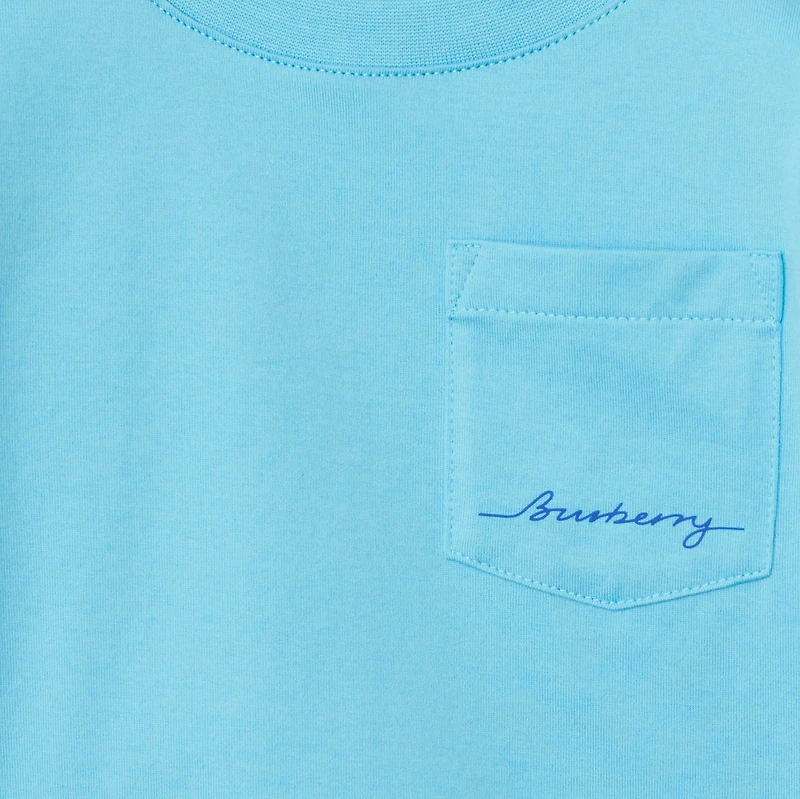 Cotton T-shirt in Lizard | Burberry® Official