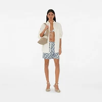 Small Logo Canvas Shoulder Bag in Natural - Women, Cotton, Linen, Nylon, Wool | Burberry® Official