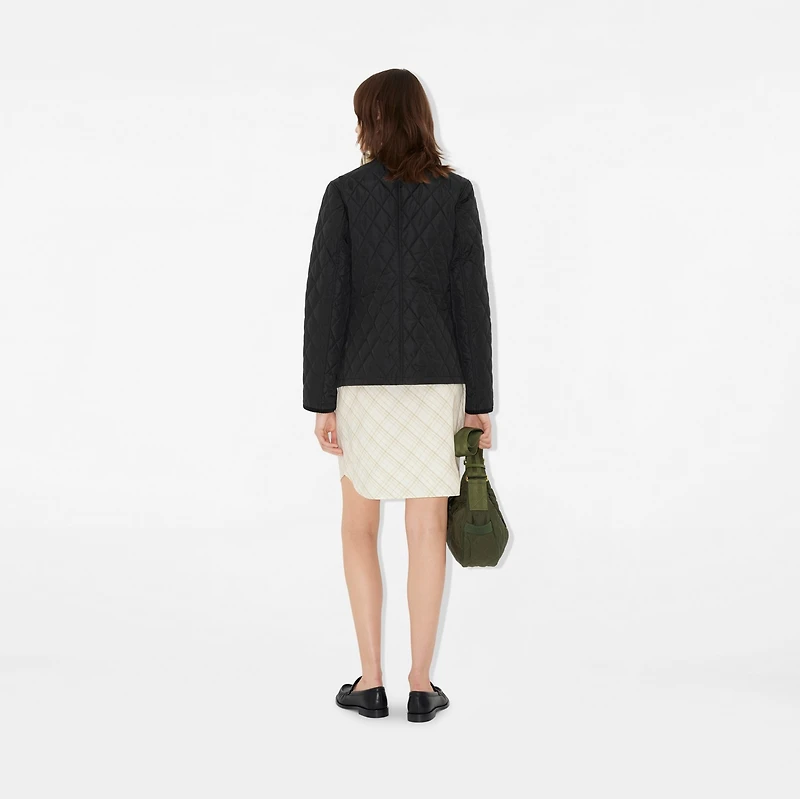 Quilted Nylon Jacket in Black/sand - Women | Burberry® Official