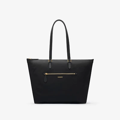 Nylon Zip Tote in Black - Women | Burberry® Official