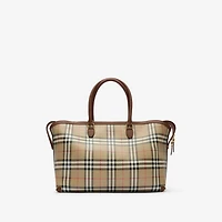 Check Zip Tote in Archive beige - Women