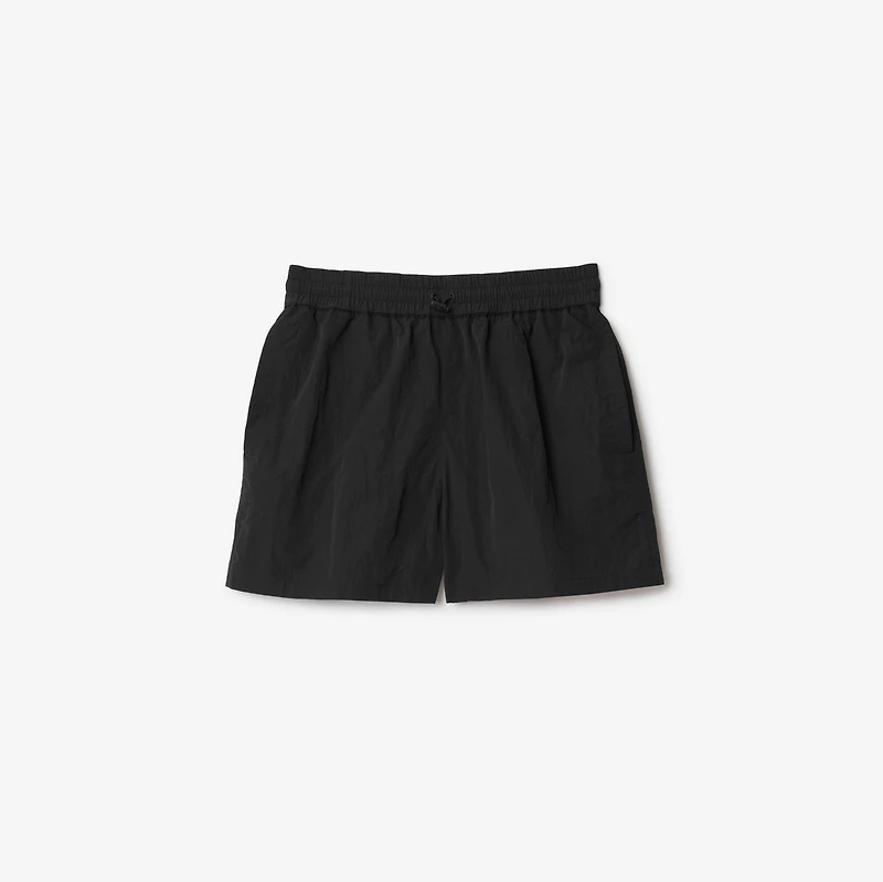 Nylon Shorts in Black - Women | Burberry® Official