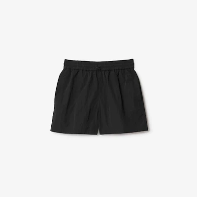 Nylon Shorts in Black - Women | Burberry® Official