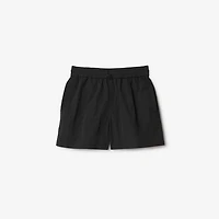 Nylon Shorts in Black - Women | Burberry® Official