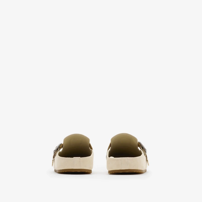 Suede Urchin Clogs in Bake - Women | Burberry® Official