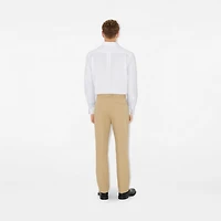 Cotton Trousers in Flax - Men | Burberry® Official