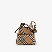 Small Check Shoulder Bag in Sand - Women | Burberry® Official