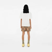Check Shorts in Sand - Women