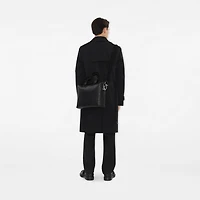 Embossed Check Briefcase in Black - Men | Burberry® Official
