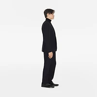Wool Mohair Tailored Jacket in Navy - Men | Burberry® Official
