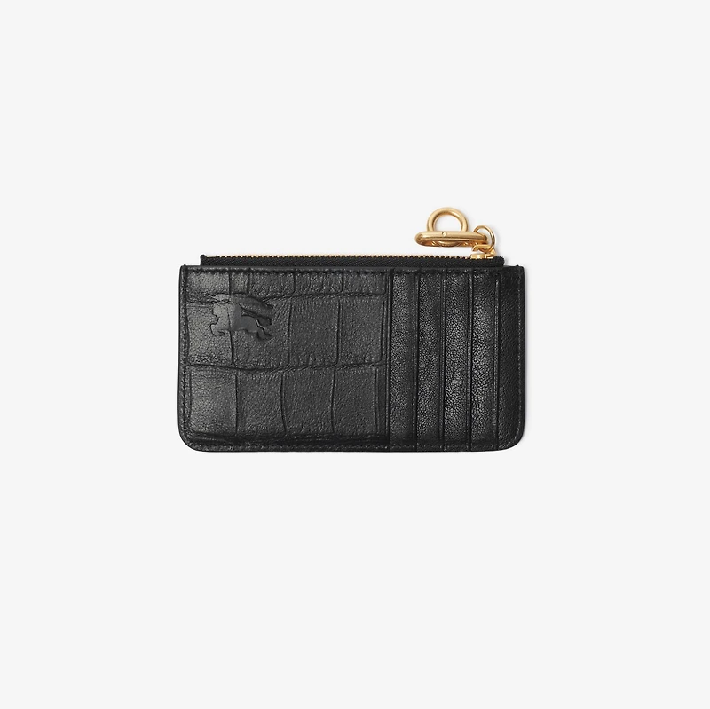 Rocking Horse Zip Card Case​ in Black - Women | Burberry® Official