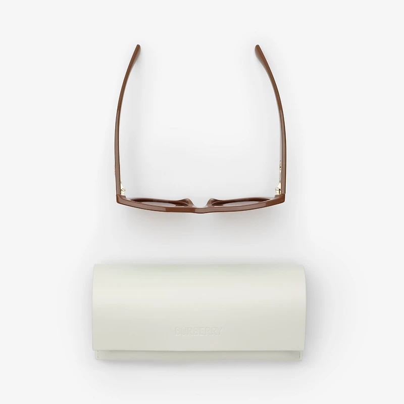 EKD Round Sunglasses in Ginger - Women | Burberry® Official