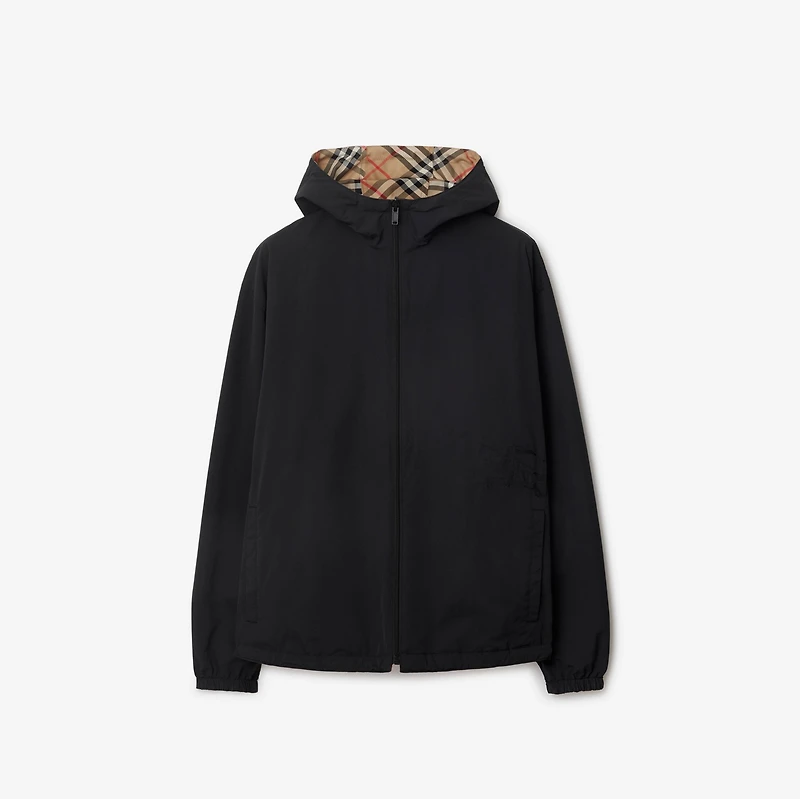 Reversible Check Jacket in Sand - Men | Burberry® Official