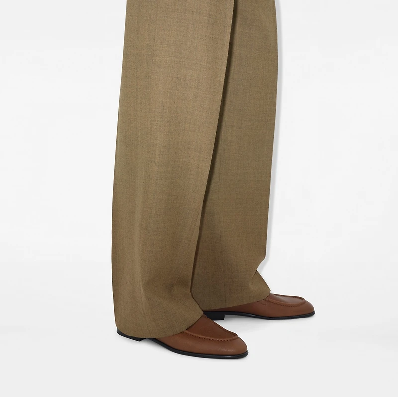 Leather Pearl Loafers in Pinecone - Men | Burberry® Official