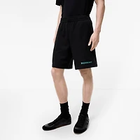 Logo Cotton Shorts in Black - Men | Burberry® Official
