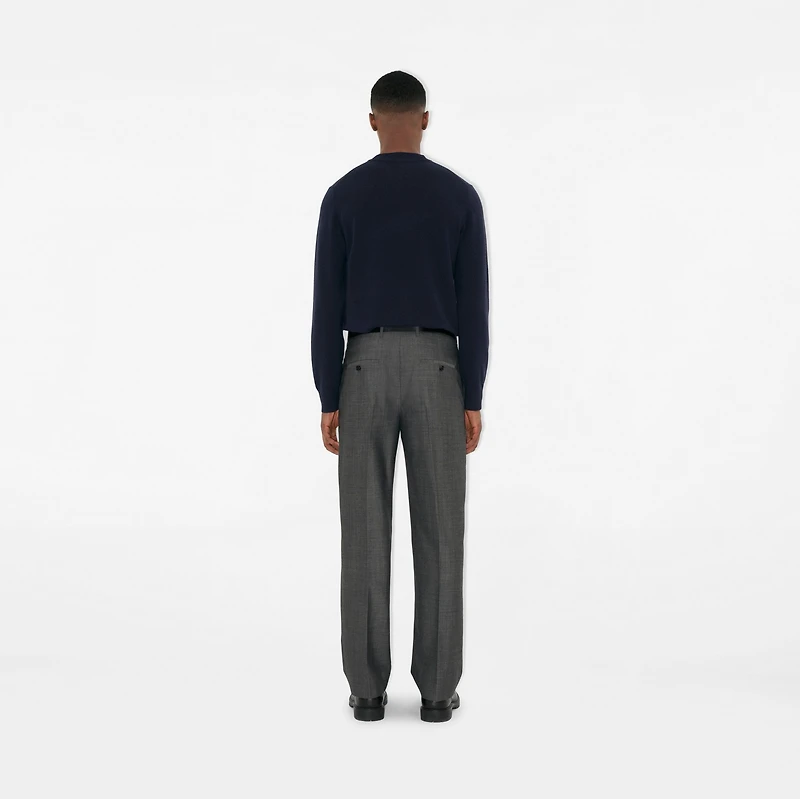 Cashmere Blend Sweater in Navy - Men | Burberry® Official