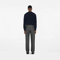 Cashmere Blend Sweater in Navy - Men | Burberry® Official