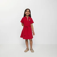 Cotton Polo Shirt Dress in Poppy red | Burberry® Official