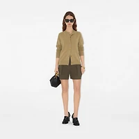 Cashmere Blend Cardigan in Flax - Women | Burberry® Official